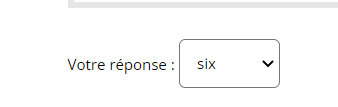 selecteur nombre