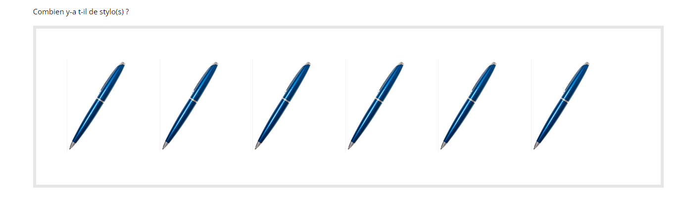 exemple quantité